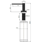 Meir Round Soap Dispenser - Matte Black