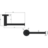 Meir Round Toilet Roll Holder - Shadow