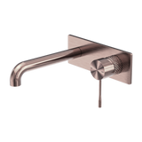 Nero Opal Wall Basin/Bath Mixer 160mm Spout - Brushed Bronze