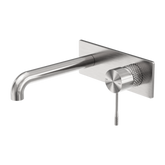 Opal Wall Basin/Bath Nero Mixer - Brushed Nickel