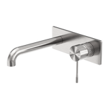 Opal Wall Basin/Bath Nero Mixer - Brushed Nickel