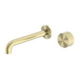 Opal Progressive Wall Basin Nero Mixer 230mm Spout - Brushed Gold