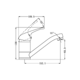 Classi Swivel Basin Nero Mixer Shower - Chrome