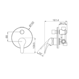 Classic Shower Nero Mixer With Divertor Shower - Chrome