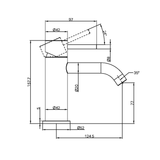 Zen Ss316L Basin Nero Mixer - Brushed Bronze