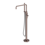 Zen Ss316L Freestanding Bath Nero Mixer With Outdoor Nero Shower Hose - Brushed Bronze