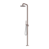 Zen Ss316L Outdoor Freestanding Nero Shower Column Brushed Bronze