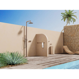 Zen Ss316L Outdoor Freestanding Nero Shower Column - Brushed Bronze