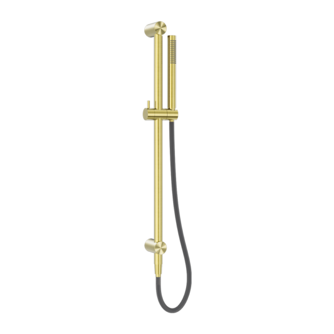 Nero Zen Ss316L Shower Rail With Outdoor Shower Hose - Brushed Gold