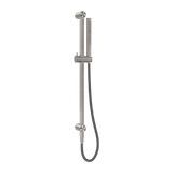 Zen Ss316L Nero Shower Rail With Outdoor Nero Shower Hose - Brushed Nickel