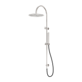 Zen Ss316L Twin Nero Shower With Outdoor Nero Shower Hose Brushed Nickel