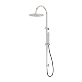 Zen Ss316L Twin Nero Shower With Outdoor Nero Shower Hose Brushed Nickel