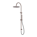 Zen Ss316L Twin Nero Shower With Outdoor Nero Shower Hose - Brushed Bronze