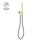 Zen Ss316L Nero Shower On Bracket With Outdoor Nero Shower Hose - Brushed Gold