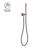 Zen Ss316L Nero Shower On Bracket With Outdoor Nero Shower Hose - Brushed Bronze