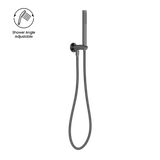 Zen Ss316L Nero Shower On Bracket With Outdoor Nero Shower Hose - Graphite