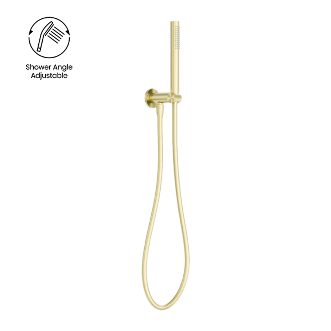 Nero Zen Ss316L Shower On Bracket - Brushed Gold