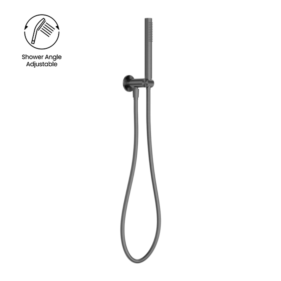 Nero Zen Ss316L Shower On Bracket - Graphite