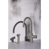 Zen Ss316L Kitchen Nero Mixer With Hand Spray - Brushed Nickel