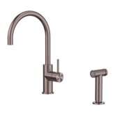 Zen Ss316L Kitchen Nero Mixer With Hand Spray Brushed Bronze