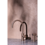 Zen Ss316L Kitchen Nero Mixer With Hand Spray - Brushed Bronze