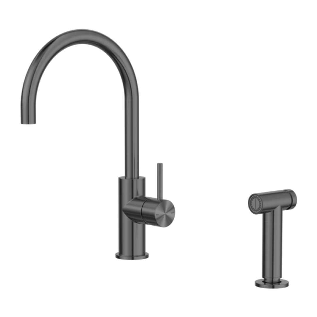 Nero Zen Ss316L Kitchen Mixer With Hand Spray - Graphite