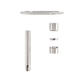 Zen Ss316L Wall Basin/Bath Nero Mixer 230Mm Spout Trim Kits Only Brushed Nickel