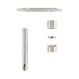 Zen Ss316L Wall Basin/Bath Nero Mixer 185mm Spout Trim Kits Only - Brushed Nickel