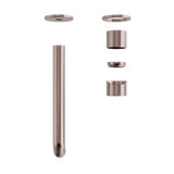 Zen Ss316L Wall Basin/Bath Nero Mixer 185Mm Spout Trim Kits Only Brushed Bronze