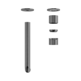 Zen Ss316L Wall Basin/Bath Nero Mixer 230mm Spout Trim Kits Only - Graphite