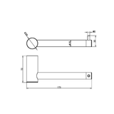 Zen Ss316L Toilet Roll Holder - Brushed Gold