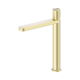 Nero Pure Ss316L Tall Basin Mixer - Brushed Gold