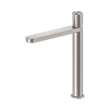Nero Pure Ss316L Tall Basin Mixer - Brushed Nickel