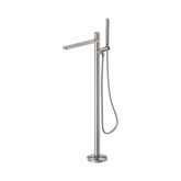 Nero Pure Ss316L Progressive Freestanding Bath Mixer - Brushed Nickel