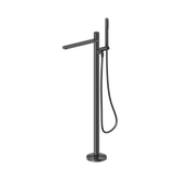 Nero Pure Ss316L Progressive Freestanding Bath Mixer - Graphite