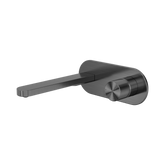 Nero Pure Ss316L Progressive Wall Basin/Bath Mixer - Graphite