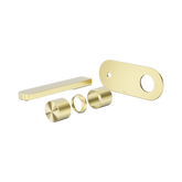 Nero Pure Ss316L Progressive Wall Basin/Bath Mixer Trim Kits Only - Brushed Gold