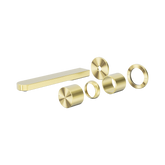 Nero Pure Ss316L Progressive Wall Basin/Bath Mixer Back Plate Trim Kits Only - Brushed Gold