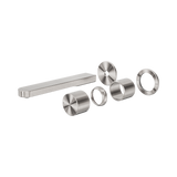 Nero Pure Ss316L Progressive Wall Basin/Bath Mixer Back Plate Trim Kits Only - Brushed Nickel