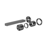 Nero Pure Ss316L Progressive Wall Basin/Bath Mixer Back Plate Trim Kits Only - Graphite