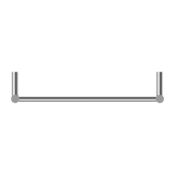 Nero Bianca Towel Ladder - Chrome