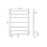 Nero NonHeated Towel Ladder - Graphite