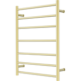 Nero Mecca 240V 7 Bar Heated Towel Ladder - Brushed Gold