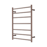 Nero Mecca 240V 7 Bar Heated Towel Ladder - Brushed Bronze