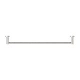 Nero Mecca Single Towel Rail 600Mm - Brushed Nickel