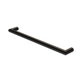 Nero Mecca 240V Single Heated Towel Rail - Matte Black