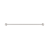 Nero Mecca Single Towel Rail 800Mm - Brushed Nickel