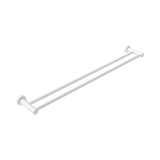 Nero Mecca Double Towel Rail 800Mm - Matte White