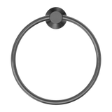 Nero Mecca Towel Ring Round - Gunmetal