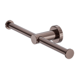 Mecca Double Nero Toilet Roll Holder - Brushed Bronze